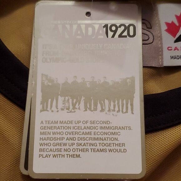 NWT Nike Canada Winnipeg Falcons Hockey Jersey 1st Olympics Champions - Picture 10 of 13